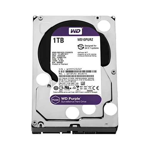 Wd HDD 1TB SATA3 64MB Purple