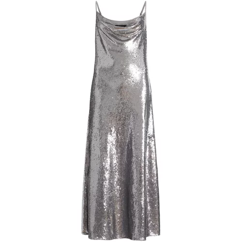 AllSaints Večerna obleka 'HADLEY' srebrno-siva