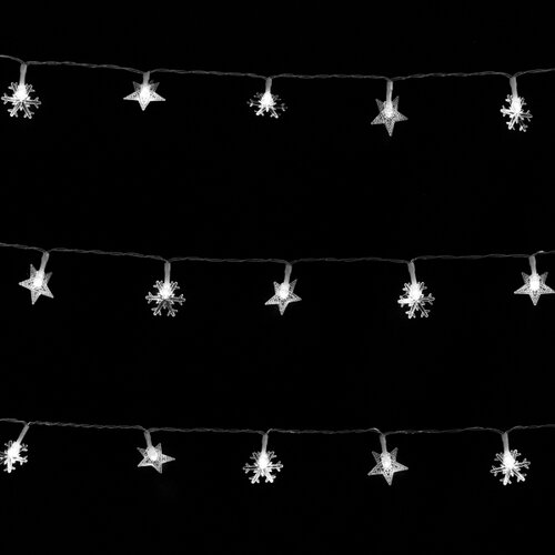 Aigostar led spoljni niz 100xLED/8 funkcija 3xAA 10 m IP44 hladna bela Slike
