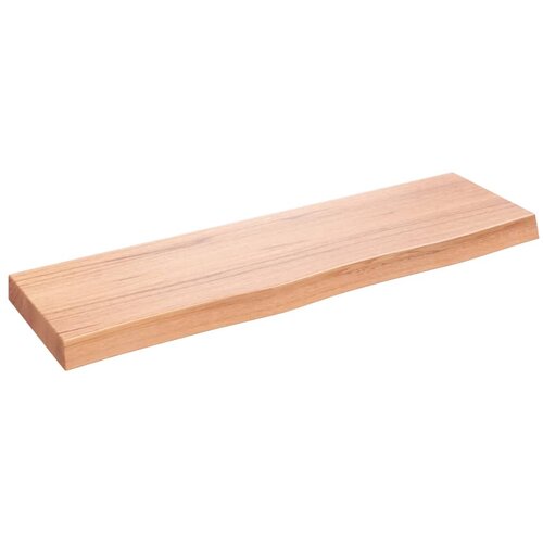 vidaXL Zidna polica svjetlosmeđa 100 x 30 x 6 cm obrađena hrastovina Cijene