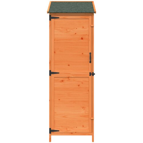  Vrtna &amp;Scaron;upa s krovom Smeđa 59,5 x 56 x 176,5 cm Čvrsto drvo jele Slike