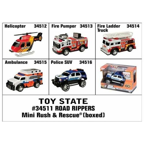 Toy State igračka Autic Road Rippers Mini Rush & Rescue 11 cm SORTO (34511) Slike