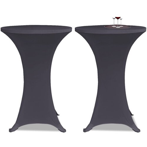 Maison Chic Prevleka za zunanjo pohi&amp;scaron;tvo - Raztegljivo pregrinjalo za mizo 4 kosi 60 cm antracit, (21795117) Slike