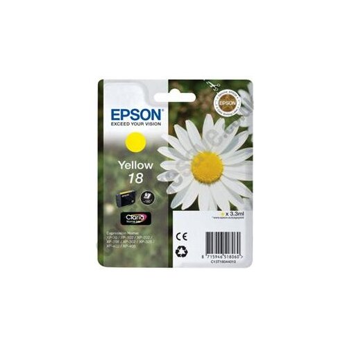  Kartuša Epson T18 rumena/yellow (T1804) - original Cene