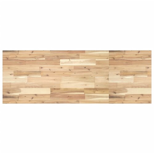  Zidna polica za umivaonik od čelika i masivnog bagremovog drva Smeđa 120 x 50 x 2 cm Slike