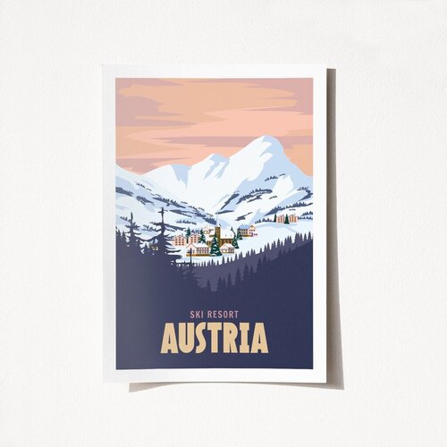 Wallity Poster Austrija-2025, 29,7x42 cm Cijene