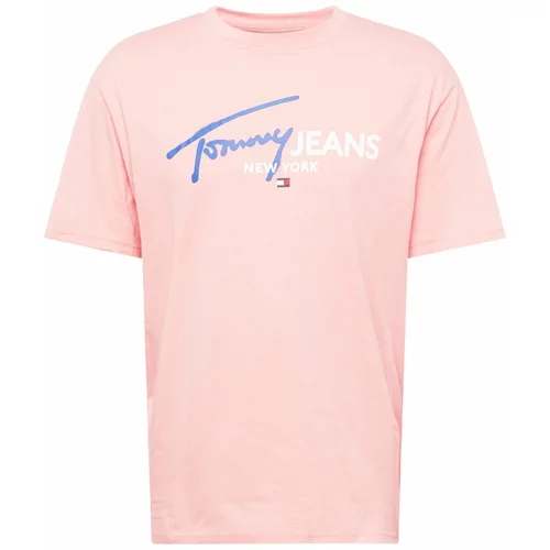 Tommy Hilfiger Majica kraljevsko plava / roza / bijela