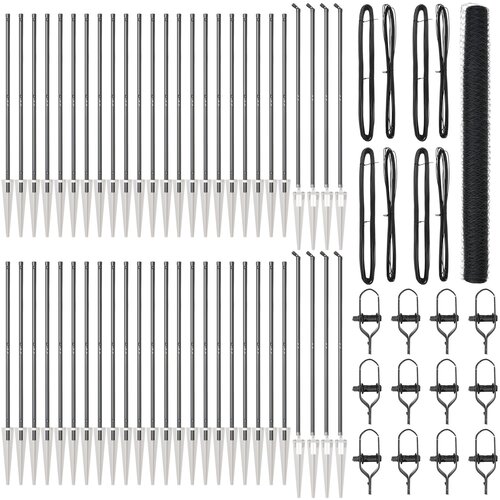 vidaXL Šesterokutna ograda siva 1.6x100 m čelik, Stupovi za ograde s bodljama 13 kom Ø32 mm 180 cm pocinčani čelik Cijene