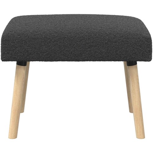  Klupa Jednobojno Tamnosiva 60 x 40 x 45 cm Boucl&amp;eacute; Slike