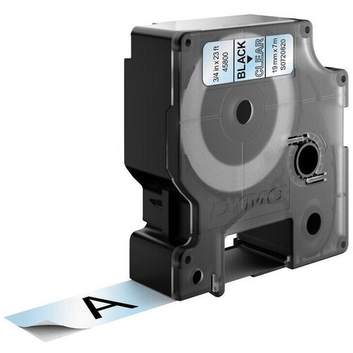 Dymo Traka providna sa crnim tekstom D1 19mm x 7m Slike