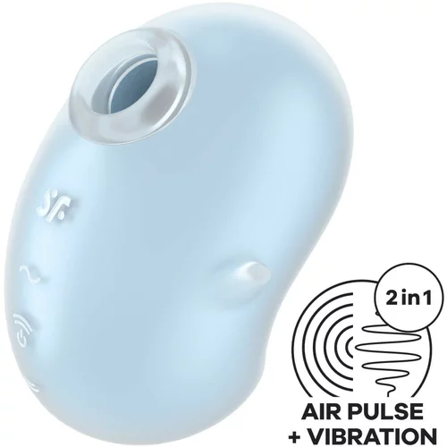 Satisfyer Cutie Ghost - stimulator klitorisa na baterije, zračni valovi (plavi)