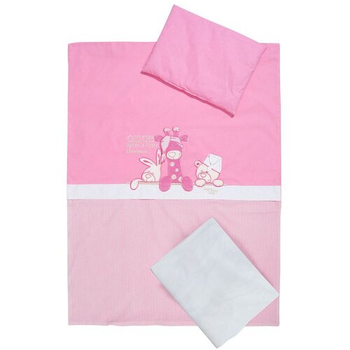 Tri Drugara posteljina navlaka "3 drugara" roze Cene