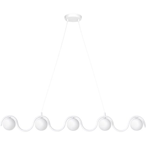 Visilica na sajli SINUS 5xG9/8W/230V bela Slike