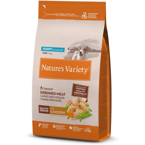 Nature&amp;#039;s Variety dog healthy grains puppy mini chicken 1,5kg Slike