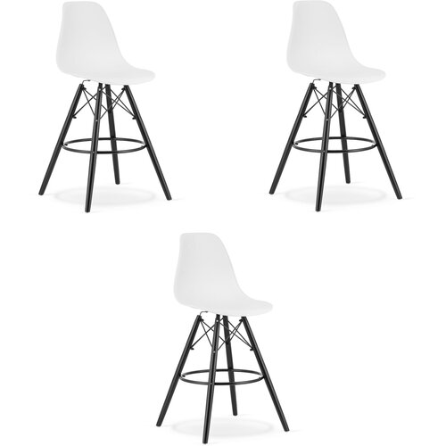 Brandless Hocker LAMAL bela / noge črna x 3, (22060683) Cene