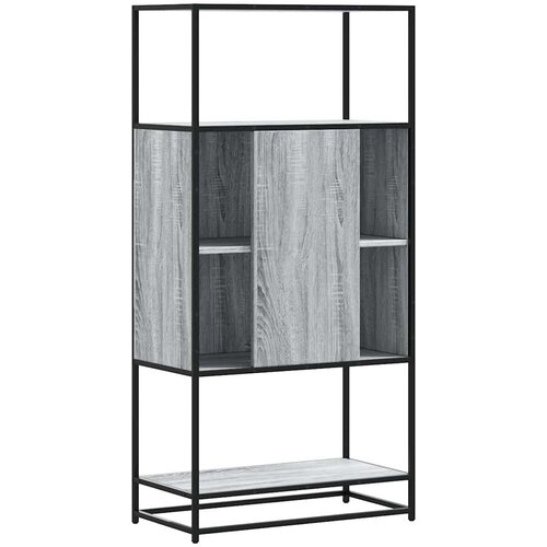 VidaXL Visoka ploča siva Sonoma 68x35x139 cm Konstruirano drvo i metal Slike