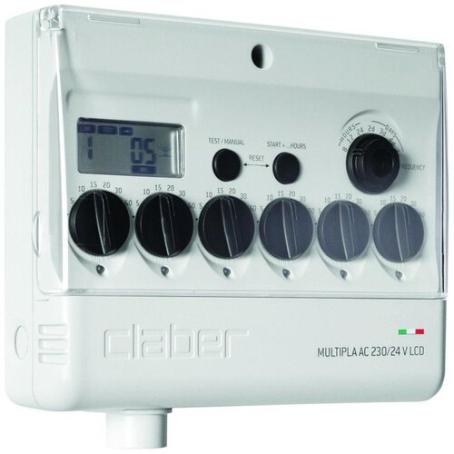 Claber MULTIPLA AC 230/24 V LCD RAINJET Programator za navodnjavanje Slike