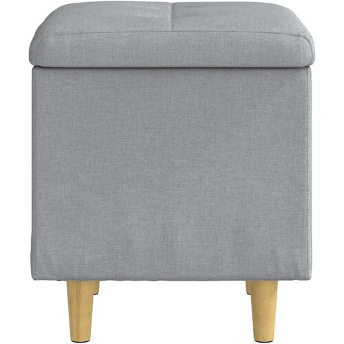  Otoman s pohranom Svijetlo siva 40 x 40 x 45 cm tkanina - Svjetlosiva 40 cm tkanina Slike