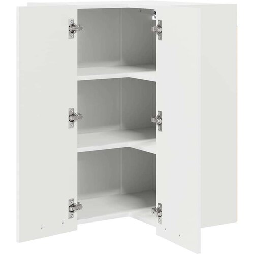 VidaXL viseći ormarić riga bijelo 57 x 57 x 80 cm konstruirano drvo Slike