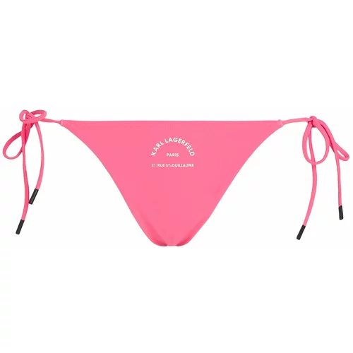 Karl Lagerfeld Bikini hlačke 'Rue St-Guillaume' roza / bela