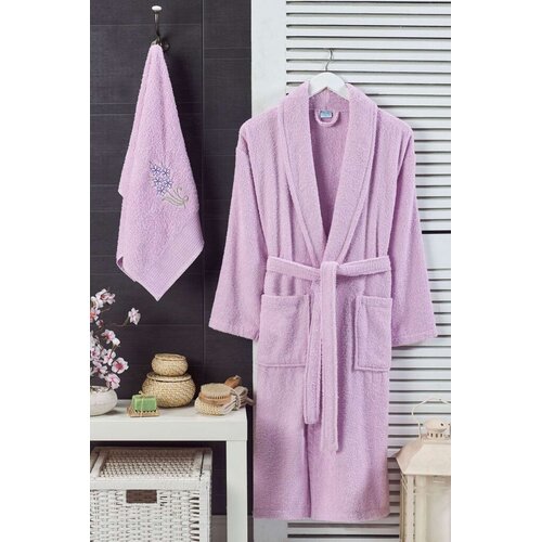 Lessentiel Maison Set Bademantil s ručnikom Cora, ljubičasta Cijene