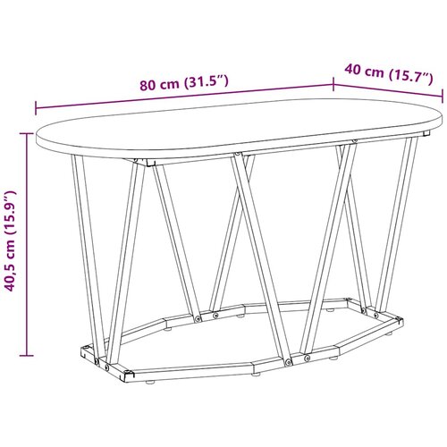  Kava Stol Staro drvo 80 x 40 x 40.5 cm Slike
