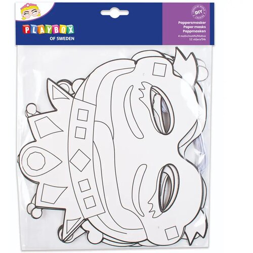 Playbox Set papirnatih maski s 12 princeza Slike