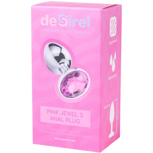 Desirel Pink Jewel S analni čep (srebrno-roza) Slike