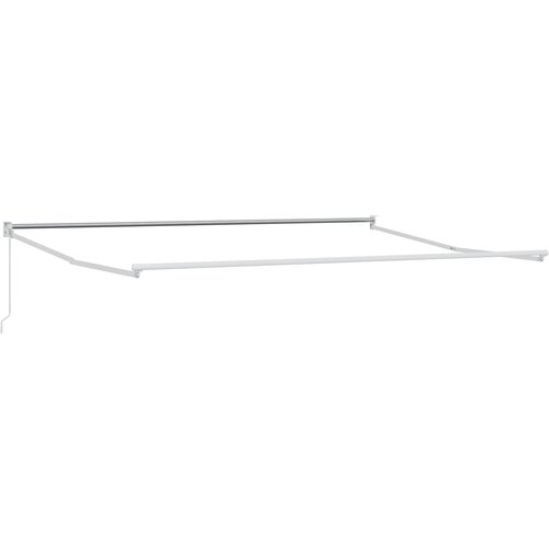  Povlačivi tende Žuta i bijela 4 x 2 m 100% Poliester i Aluminij Slike