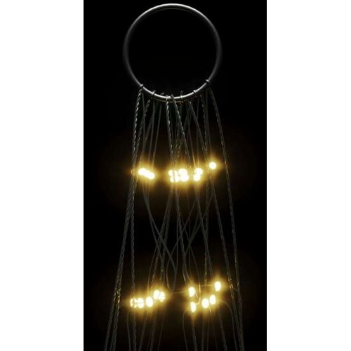vidaXL Svjetlo za božićno drvce na stijegu 550 LED tople bijele 300 cm Cijene