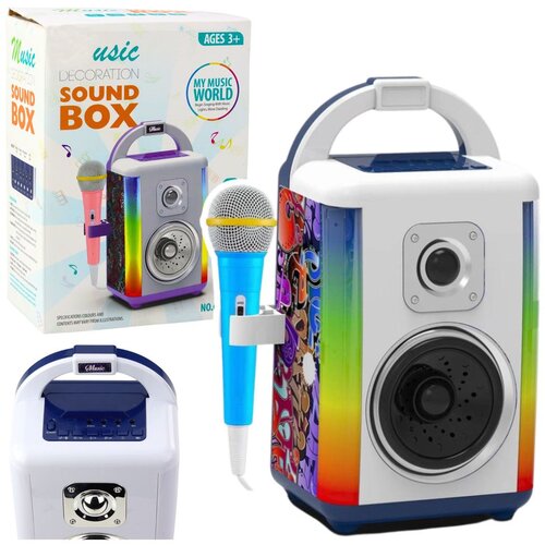  Sound Box Glazbeni komplet Mikrofon Bluetooth zvučnik MP3 snimanje LED Slike