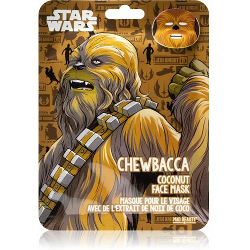 Mad Beauty Star Wars Chewbacca vlažilna tekstilna maska s kokosovim oljem 25 ml