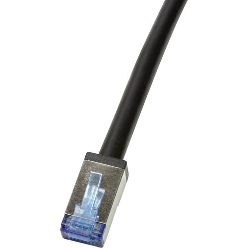 Logilink CQ7133S RJ45 omrežni kabel\, Patch kabel CAT 6a S/FTP 40.00 m črna za&scaron;čiten\, UV odporen\, odporen na olje in abrazijo 1 kos, (20424222) Cene