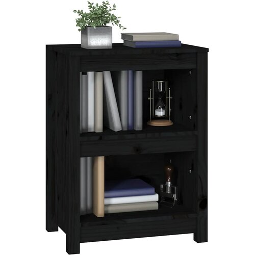  za knjige Crna 50x35x68 cm od masivne borovine Slike
