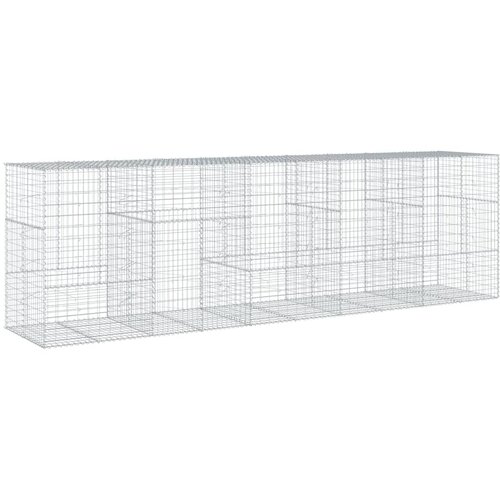  Gabionska ko&amp;scaron;ara s poklopcem 500x100x150 cm pocinčano željezo Slike