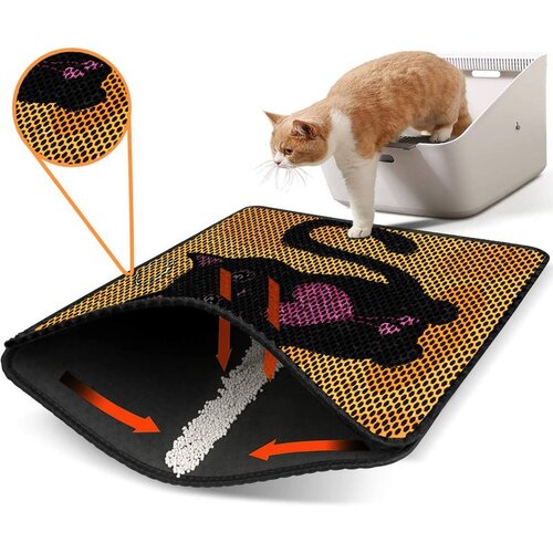 WALLXPERT WC pretinac za mačke Nrszn0253, 45 x 60 cm, žuti Cijene