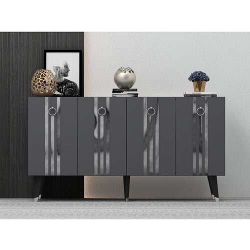 Woody Fashion Isil - Anthracite, Silver AnthraciteSilver Console Cene