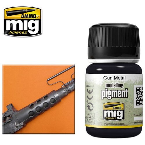 AMMO by MIG Jimenez pigment gun metal (tamni metal) Cene