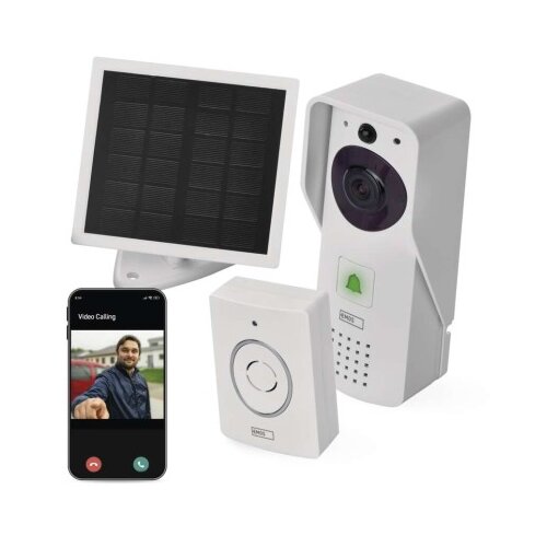  GoSmart Hi&amp;scaron;ni brezžični baterijski video zvonec IP-09D z WiFi in solarnim panelom Slike