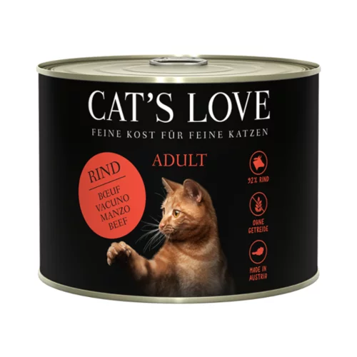 Cat's Love Mokra hrana za mačke "Adult čista govedina"