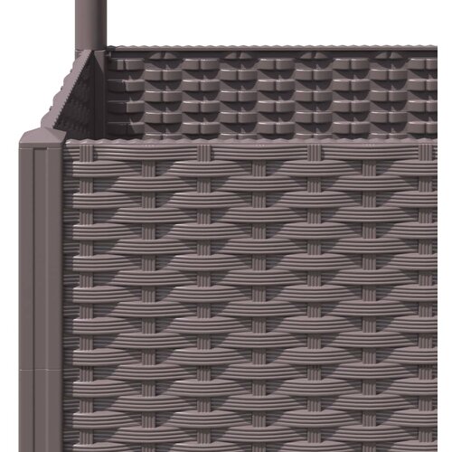  Vrtna sadilica s re&amp;scaron;etkom smeđa 80 x 80 x 136 cm PP Slike