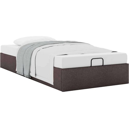 VidaXL okvir za krevet bez madraca tamnosmeđi 100x200 cm od tkanine Slike