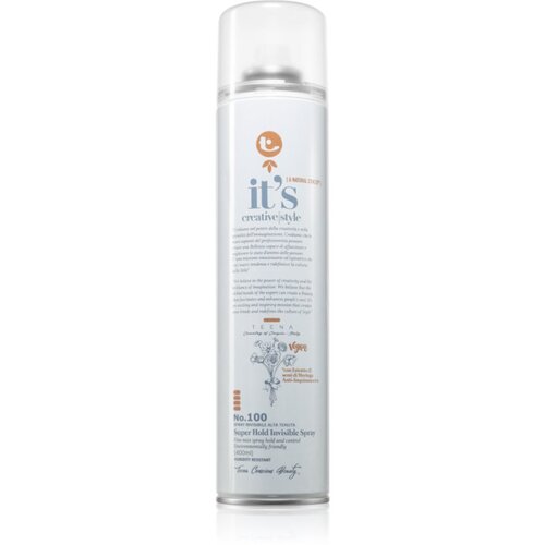 TECNA It&amp;#039;s Creative Style Super Hold Invisible Spray lak za lase z ekstra močnim utrjevanjem 400 ml Slike