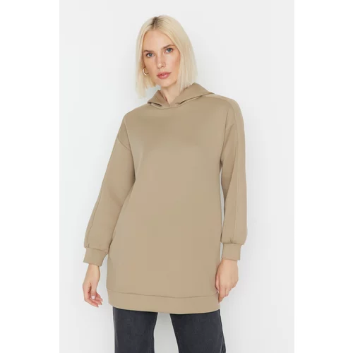 Trendyol Sweatshirt - Brown - Regular