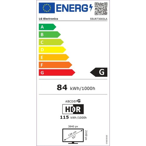 LG 55UR73003LA 4K Ultra HD, HDR, webOS ThinQ AI SMART TV 2023 - - 55 Slike
