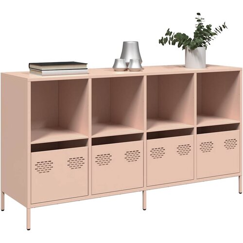 vidaXL Komoda roza 135x39x73,5 cm hladno valjano jeklo Cene