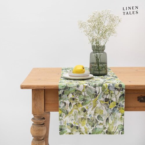 Linen Tales Lanen namizni tekač 40x200 cm Lotus – Cene