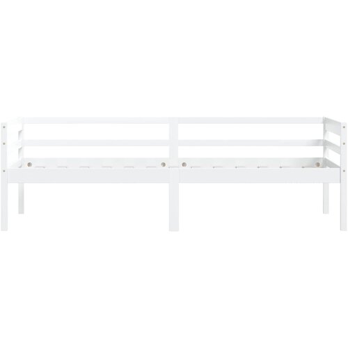  Okvir za krevet od masivne borovine bijeli 90 x 200 cm Slike