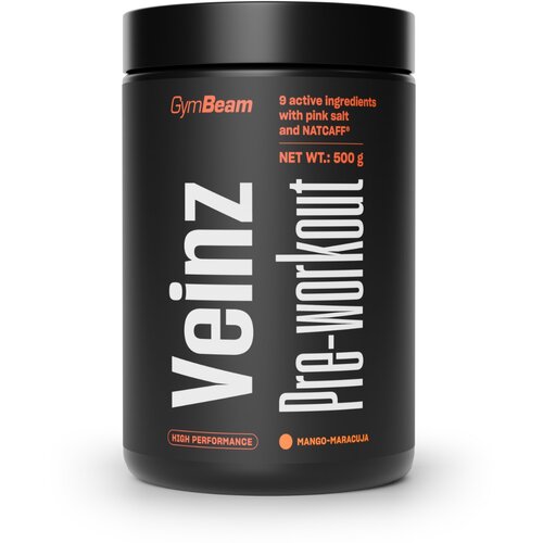 GymBeam veinz pre-workout 500 g mango - marakuja Cene