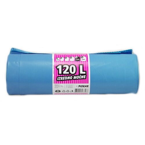 PISKAR VREČKE ZA ODPADKE (120 l, 8 kos) Cene
